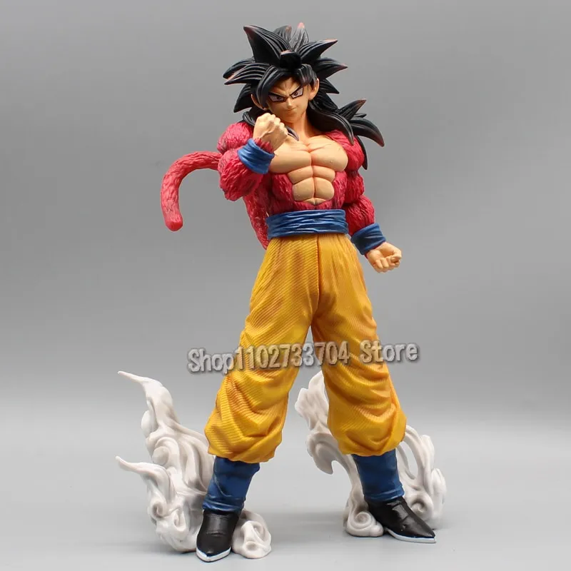 Anime Dragon Ball Z GK Son Goku With 2 Replaceable Heads Figure NEW NO BOX  30cm