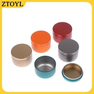 ZTOYL 5.4Cm Xách Tay Màu Rắn Mini Hộp Thiếc Trà Kín Jar Đóng Gói Hộp Đồ Trang Sức Kẹo Lưu Trữ Nhỏ Có Thể Đồng Xu Bông Tai Tai Tai Nghe Quà Tặng Trường Hợp