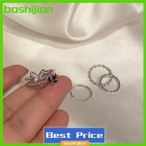 bashijian Butterfly Metal Punk Rings Cool Adjustable Index Finger Ring Fashion Knuckle Jewelry For Women Teen Jewelry Gifts Accessories