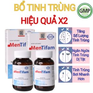 [KHỎE KHƠN] Combo 2 Hộp Mentifam Tăng chất lượng tinh trùng - Tinh chất hàu biển sâm Maca bổ tinh trùng tăng chất lượng tinh trùng bổ thận cải thiện sinh lý hàu oboyster