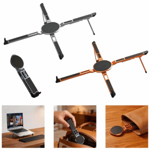 NEXTYOO Hấp phụ từ tính Giá đỡ laptop Hợp nhôm Thiết kế có thể gấp gọn Giá đỡ máy tính bảng Hỗ trợ hình chữ X Giá đỡ thiết bị Bàn làm việc