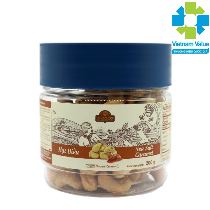 Hạt điều sea salt Caramel hủ 200g
