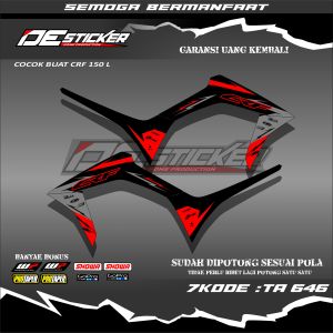 Striping Stiker Motor Honda CRF 150L Semifull Simpel Keren TA646