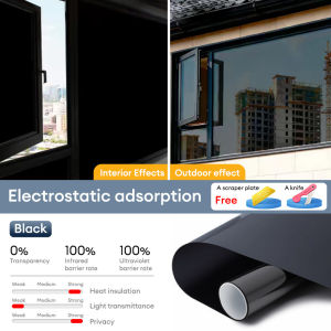 Colorlab Window Film One-Way Mirror Privacy Window Film Anti-UV Heat Control Static Cling No Glue