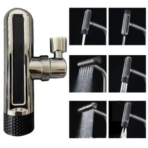 COOLCELLS 6 Modes Kitchen Splash Proof Faucet Water Saving 360° Rotating Water Tap Extender Faucet Adapter Universal Kitchen Sink Faucet Aerator Bathroom