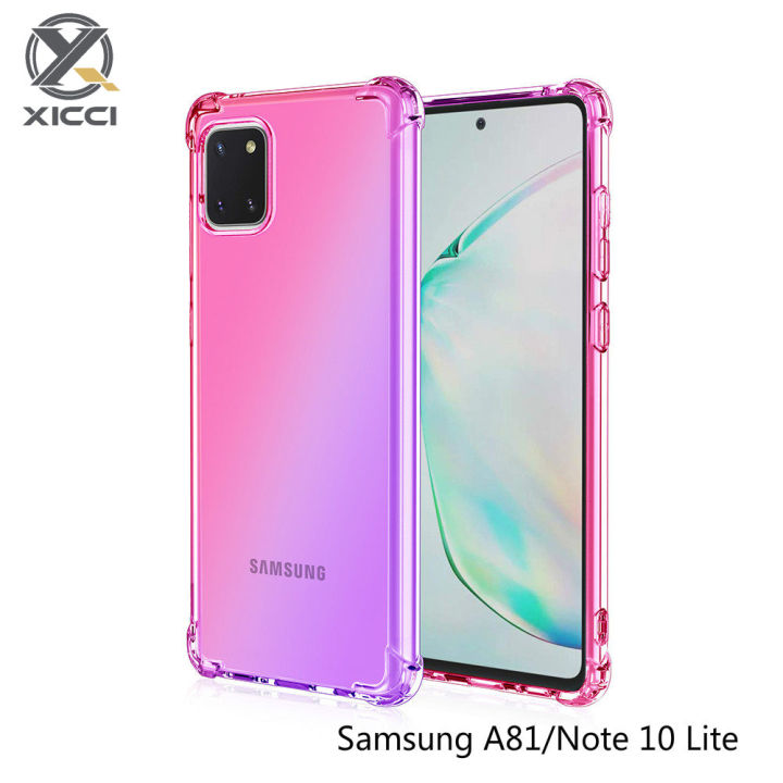 XICCI for Samsung A81/Note 10 Lite Gradient Color Case Cover Soft TPU  Silicone Phone Cases Back Cover Shockproof Casing Lazada PH