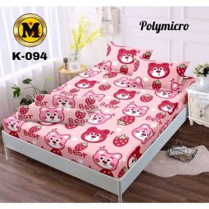 SPREI MURAH PROMO 180x200 SATU SET REDBLACK BAHAN KATUN HALUS PREMIUM TERLARIS NO.1 CUCI GUDANG