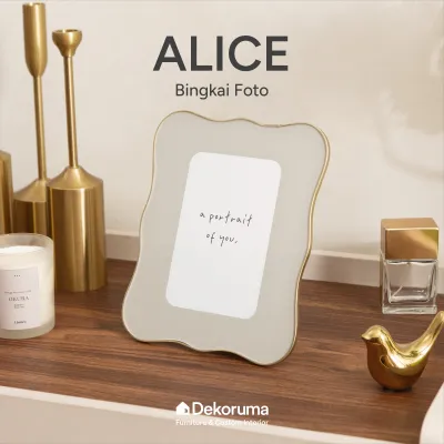 Dekoruma ALICE Bingkai Foto 4R / Bingkai Foto Portrait / Photo Frame 4R