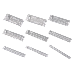 10Pcs khối thiết bị đầu cuối Rõ Ràng Bụi Bìa tấm chắn kim loại Khối Thiết Bị Đầu Cuối Dải Bìa Cho Nhà Công Nghiệp Hệ Thống Dây Điện Dự Án