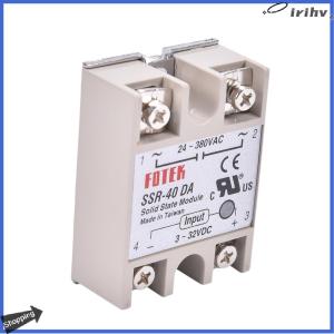 【jianzhanqinl】 Industrial Solid State Relay SSR 40A with Protective Flag SSR-40DA 40A DC control AC