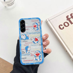 Ốp điện thoại cho Samsung A57 A37 A27 A17 phim hoạt hình dễ thương mới Doraemon Nobita Pattern trong suốt chống sốc Ốp nhựa mềm cho Galaxy A57 5g vỏ điện thoại
