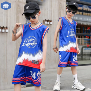 Bộ ba lỗ bé trai size đại 33kg đến 60kg AKL Shop đồ bộ sát nách thể thao thông hơi cho bé trai 6 tuổi đến 14 tuổi hàng Quảng Châu cao cấp