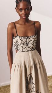 เดรส GY25099พิมพ์ลายแฟชั่น