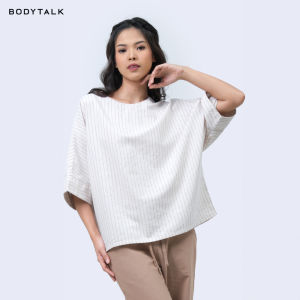 Bodytalk Blouse Wanita Laulerie Khaki Cream 22575T5KC