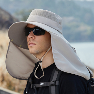 Sun Hat Caps For Men Mountaineering Hat Fishing Hat 2in1 hat for men Sun Protection Waterproof Detachable Fishing Cap