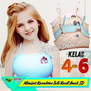 Miniset Anak Perempuan SD ABG 6-12Tahun-Miniset lis Murah Tali Kecil Anak Cewek Karakter Kartun