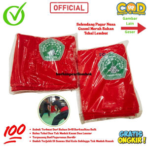 Sabuk Selendang Pagar Nusa Gasmi Merah Halus 3 Meter