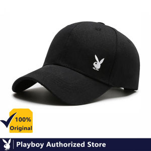 PLAYBOY 100% Pure Cotton High Quality Baseball Cap with Long Brim and Shade Personality Brand Embroidery Baseball Cap