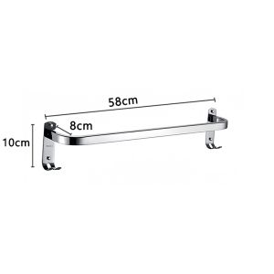 ราวแขวนผ้าขนหนู สแตนเลส 304 ราวแขวนผ้าในห้องน้ำ แบบติดผนัง ราวเดี่ยว ทนทานไม่เป็นสนิม ติดตั้งง่าย