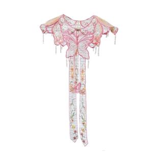 Detachable False Collar Oriental Clothes Accessory Chinese Aesthetics Butterfly for Lady Girl Half Shirt Collar