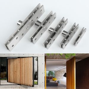 INVADER Stainless Steel Door Pivot Hinge 360 Degree Rotation 75mm-150mm Location Shaft Hidden Heavy Duty Positive Axis Eccentric Shaft Door Cabinet Cupboard