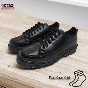 Sepatu Pria Sepatu Kerja Formal Sepatu Hitam Docmart Pria Dan Wanita Premium Quality FREE BOX & KAOS KAKI