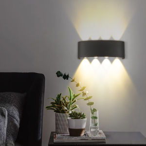 CANMEIJIA 4W/6W/8W LED Wall Lamp Intdoor Not Waterproof Garden Lighting Plastic AC86-265 Indoor Bedroom Living Room Stairs Wall Light