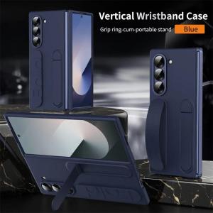 Original Standing Wrist Strap Case For Samsung Galaxy Z Fold 8Wide 7 6 5 4 3 Matte Ultra Thin Hard PC Cover For Samsung Z Fold8