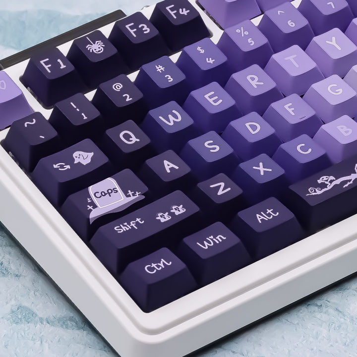 Crybaby Purple Gradient keycaps Cherry Profile PBT ISO Nordic Layout