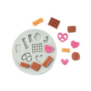 12 Cavities Silicone Cookie Molds for Cookie Biscuit Candy Silicone Fondant Molds Chocolate Molds Cake Molds Baking Tool
