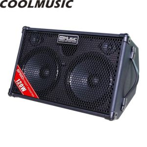 Cool Music BP60D 120W Battery Powered Combo Guitar Amp Amplifier Professional Busking Amp