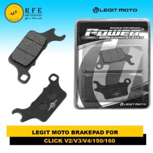 LEGITMOTO HEAVY DUTY ALLOY BRAKE PAD SET FOR NMAX MIO 125 AEROX MIO SPORTY ADV PCX CLICK R150 SHOGUN