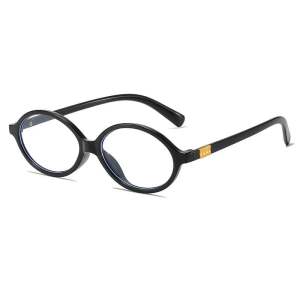 C.three Oval Frame Glasses Retro Anti Blue Light Optical Glasses Small Frame Glasses