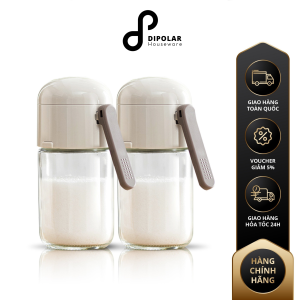 Lọ Đựng Gia Vị Thủy Tinh DIPOLAR Trong Suốt Dung Tích 180ml Kiểm Soát Định Lượng - DLD01