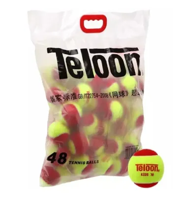 Teloon Red Tennis Ball Stage 3 Kids Juniors (70MM) ITF Approved / 12 Balls 24 Balls 36 Balls 48 Balls