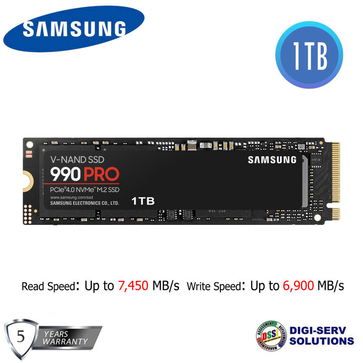 Samsung 990 PRO 1TB PCIe NVMe Internal SSD (MZ-V9P1T0BW)
