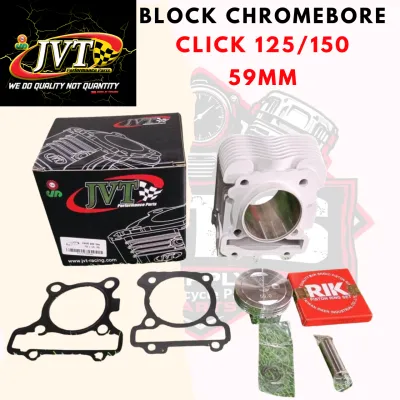 BLOCK CHROMEBORE CLICK 125/ CLICK 150 59MM PLUG AND PLAY JVT Original