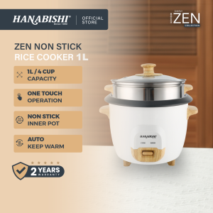 Hanabishi Zen Rice Cooker 1.0L HA3610R