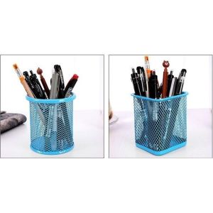 Giỏ Đựng Bút Lưới Sắt Văn Phòng Để Bàn - Ống Đựng Bút Kim Loại VUÔNG Văn Phòng Phẩm [ HCM ]