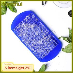 fanghui Silicone Mini Ice Cube Trays Small Ice Cube Molds Silicone Ice Cube Maker Foldable Ice Cube Tray Kitchen Popsicle Mold