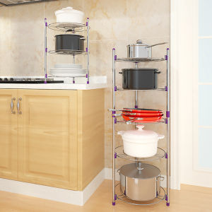 Multi purpose stainless steel pot/pan/kitchen storage rack holder
