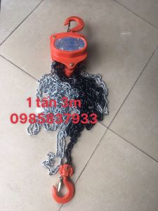 Palang xích 1 tấn 3m Nitto Nhật nâng hạ các thiết bị nặng lên độ cao với độ an toàn và tuổi thọ lâu