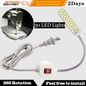 2021 Portable Sewing Machine LED Light 2W 30LED Magnetic Mounting Base Gooseneck Lamp for All Sewing Machine Lighting Sewing Machine Light 360 Rotation Magnetic Lamp
