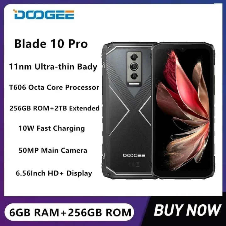 【Official shop】DOOGEE Blade 10 Pro Rugged Smartphones HD+ Octa  Core 6GB+256GB Android 14 Mobile Phone 50MP 5150mAh NFC Lazada PH