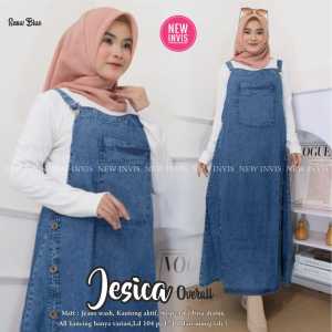 PROMO COD Dellila & Jesica Overall Set Jeans Perempuan Dewasa Ti Amo Fashion Store