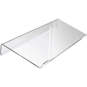 LAOO ออกแบบตามหลักสรีรศาสตร์ ขาตั้งคีย์บอร์ดอะคริลิค เอียงเอียงได้ ใสสะอาด ที่วางคีย์บอร์ดคอมพิวเตอร์ น้ำหนักเบามาก แบบพกพาได้ ถาดใส่คีย์บอร์ด โต๊ะทำงานสำหรับออฟฟิศ