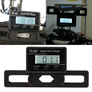 Digital Pitch Gauge LCD Backlight Pitch Gauge Screw Pitch Gauge Powered Angle Measurement Tool for RC plane