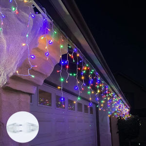 2025 Lampu Ramadhan 4 Meter Lampu Hias Lampu Kelap Kelip Lampu Tirai Bintang Bulan Waterproof Lampu Kamar Aesthetic Lampu Hias Kamar with EU Plug