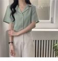Áo Sơ Mi Nữ Cổ Vest Ngắn Tay Chất Cao Cấp Cực Mát Mịn Không Nhăn. 
