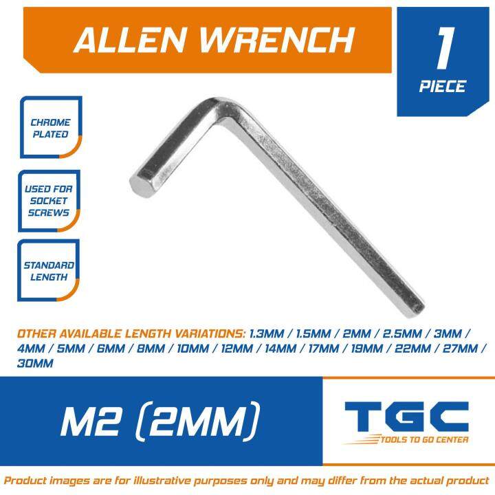 Could someone help me find the right size Allen key for m2 screws